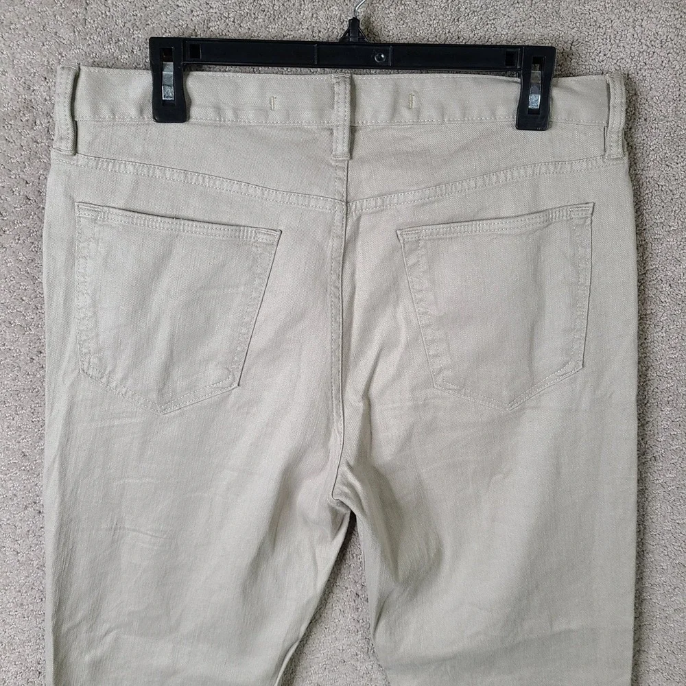 Banana Republic Pants Mens 33x30 Beige Slim Fit Linen Blend 5 Pocket Chino
